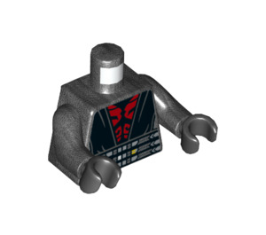LEGO Pearl Dark Gray Darth Maul Minifig Torso (973 / 76382)