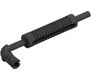 LEGO Pearl Dark Gray Exhaust Pipe with Technic Pin and Flat End (14682 / 65571)