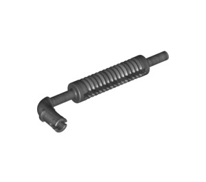 LEGO Pearl Dark Gray Exhaust Pipe with Technic Pin and Flat End (14682 / 65571)