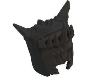 LEGO Parelmoer donkergrijs Helm met Stekels en Zwart Kap (108622)