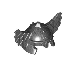 LEGO Parelmoer donkergrijs Helm met Vleugels (60747 / 61846)