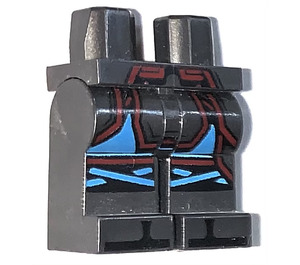 LEGO Gris Foncé Nacré Hanches et jambes Ninjago Armure avec Knee Straps (3815)