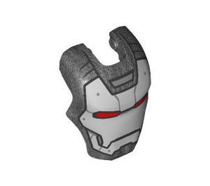 LEGO Pearl Dark Gray Iron Man Visor with War Machine Mask (106177)