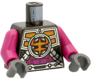 LEGO Parelmoer Donkergrijs Ironclad Henchman Minifig Torso (973 / 76382)