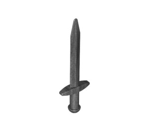 LEGO Pearl Dark Gray Long Sword with Thick Crossguard (18031)