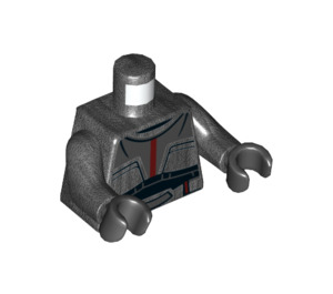 LEGO Gris oscuro perla Minifigura Torso (973 / 76382)