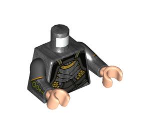 LEGO Gris foncé nacré Minifig Torse avec Argent et Gold Female Armor (973)