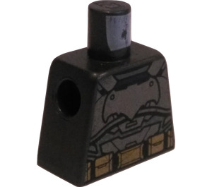 LEGO Parelmoer Donkergrijs Minifig Torso zonder armen met Batman Armor (973)
