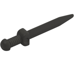 LEGO Pearl Dark Gray Minifigure Short Sword with Thick Crossguard (18034)