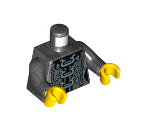 LEGO Pearl Dark Gray Misako Minifig Torso (973 / 76382)