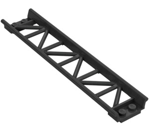 LEGO Pearl Dark Gray Rail 2 x 16 with 3.2 Shaft (25059)