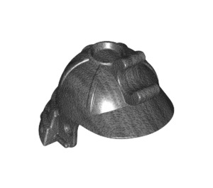 LEGO Pearl Dark Gray Samurai Helmet with Clip and Long Visor (65037 / 98128)