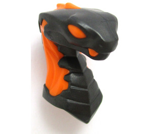 LEGO Pearl Dark Gray Snake Head with Orange (49588)