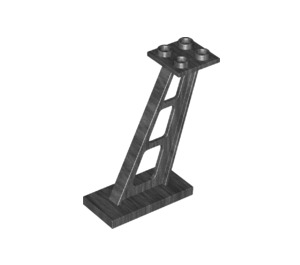 LEGO Pearl Dark Gray Support 2 x 4 x 5 Stanchion Inclined with Thick Supports (4476)
