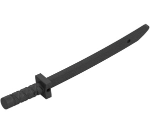 LEGO Pearl Dark Gray Sword with Square Guard and Capped Pommel (Shamshir) (21459)