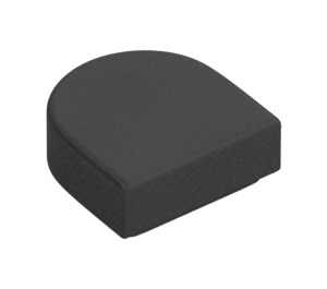 LEGO Pearl Dark Gray Tile 1 x 1 Half Oval (24246 / 35399)