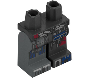 LEGO Tumma helmenharmaa Ultron MK1 jossa Dark Sininen Pää Minihahmo Lantio ja jalat (73200 / 103696)