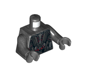 LEGO Pearl Dark Gray Ultron Prime Minifig Torso (973 / 76382)