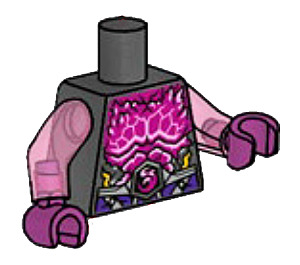 LEGO Perle mørkegrå Vengestone Brute Torso (973 / 90811)