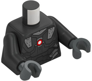 LEGO Pearl Dark Gray War Machine Minifig Torso (973 / 76382)