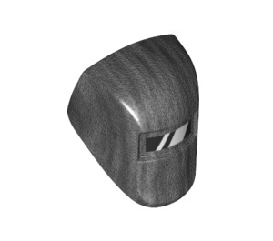 LEGO Pearl Dark Gray Welding Visor with Black and White Viewing Lens (65195 / 66862)