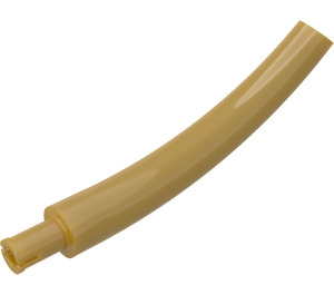 LEGO Pearl Gold Animal Tail Middle Section with Technic Pin (40378 / 51274)