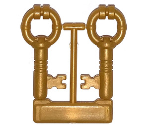 레고 펄 골드 Antique Keys (2 ~에 Sprue) (40236 / 40359)