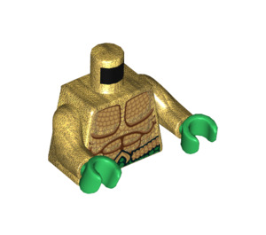 LEGO Perlgold Aquaman Minifig Torso (973 / 76382)
