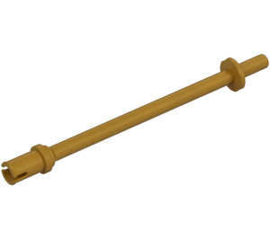 LEGO Pearl Gold Bar 7.6 with Stop with Flat End (2714 / 64865)