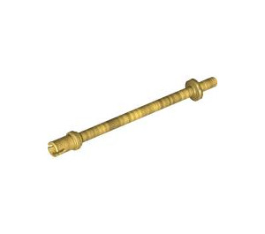 LEGO Pearl Gold Bar 7.6 with Stop with Flat End (2714 / 64865)