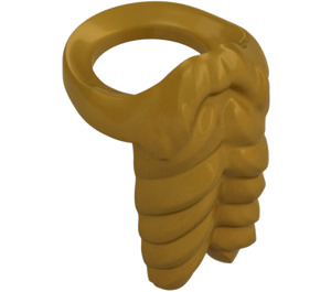 LEGO Parelmoer goud Baard met Spirals (3177)