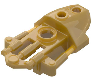 LEGO Pearl Gold Bionicle 3 x 5 x 2 Knee Shield (53543)