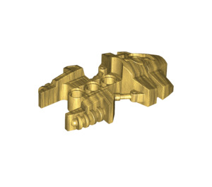 LEGO Pearl Gold Bionicle Armor / Foot 4 x 7 x 2 (50919)