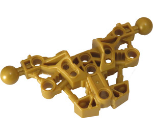LEGO Parelmoer Goud Bionicle Torso 5 x 11 x 3 met Bal Joints (53564)