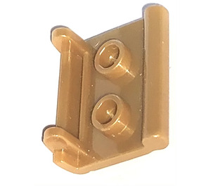 LEGO Pearl Gold Book Half with Two Studs (24324 / 28684)