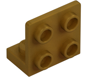 LEGO Pearl Gold Bracket 1 x 2 - 2 x 2 Up (99207)