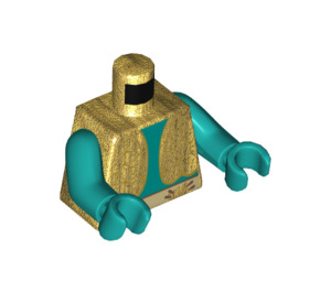 LEGO Pearl Gold Branch Minifig Torso (973 / 76382)