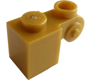 LEGO Or perlé Brique 1 x 1 x 2 avec Scroll et Stud ouvert (20310)
