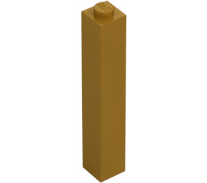 LEGO Pearl Gold Brick 1 x 1 x 5 with Solid Stud (2453)