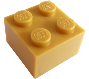 LEGO Or perlé Brique 2 x 2 (3003 / 6223)