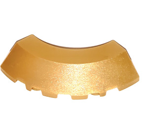 LEGO Pearl Gold Brick 5 x 5 Round Corner (3374 / 76795)