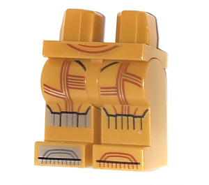 LEGO Or perlé C-3PO Minifigure Hanches et jambes (1561 / 3815)