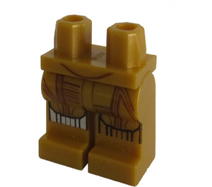 LEGO Pärlguld C-3PO Minifigur Höfter och ben (3815 / 18022)