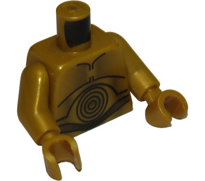 LEGO Perlgold C-3PO Torso (76382 / 76554)