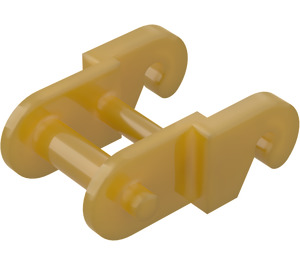 LEGO Pearl Gold Chain Link without Beveled Edge (3711)