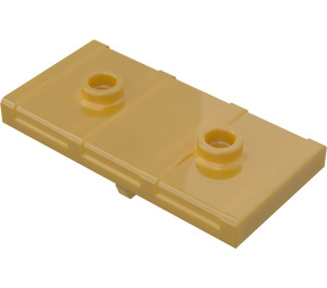 LEGO Pearl Gold Chest Lid 2 x 4 (80835)