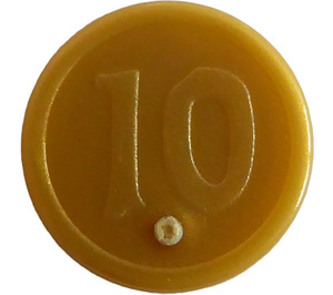 LEGO Perlgold Coin mit 10 Mark