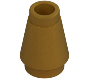 LEGO Pearl Gold Cone 1 x 1 with Top Groove (28701 / 59900)