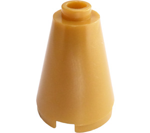 LEGO Pearl Gold Cone 2 x 2 x 2 (Open Stud) (3942 / 14918)