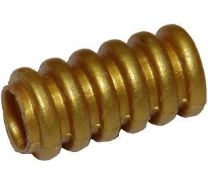 LEGO Pearl Gold Corrugated Hose 1.6 cm (2 Studs) (55099 / 57713)